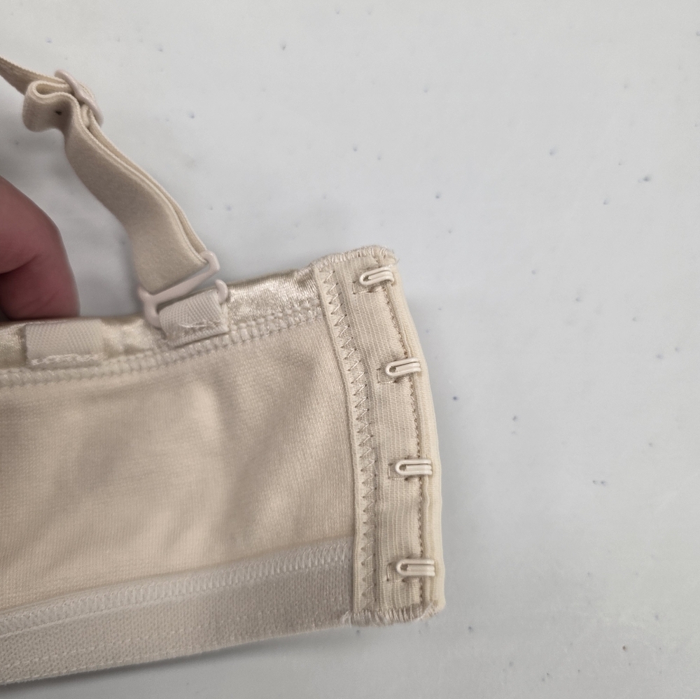 CACIQUE Light Nude Cream Cotton T-Shirt Bra 44C - Picture 6 of 11